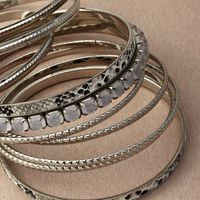 Simple  Fashion Metal Multi-layer Geometric Bracelet main image 3