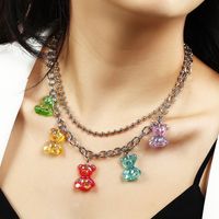 Fashion  Transparent Resin Necklace main image 1