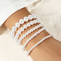 Fashion Stretch Line Multi-layer Imitation Pearls Bracelet main image 3