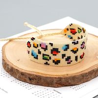 Bohemian Retro Hand-woven Color Leopard Couple Bracelet main image 5