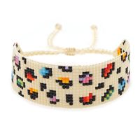 Bohemian Retro Hand-woven Color Leopard Couple Bracelet main image 3