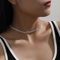 Mode Diamant Einfache Halskette main image 1