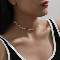 Mode Diamant Einfache Halskette main image 6