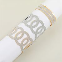 Bracelet Rond Creux Simple Croix Brillante main image 1