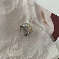 Neuer Glänzender Schnürsenkel Textur Gold Silber Ring sku image 2