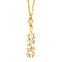 Fashion  Inlaid Zircon Necklace sku image 3