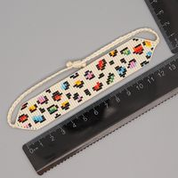 Böhmisches Retro Handgewebtes Farbleopardenpaar-armband sku image 2