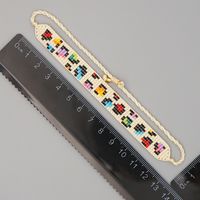Böhmisches Retro Handgewebtes Farbleopardenpaar-armband sku image 1