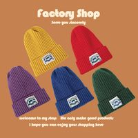 Korean Fashion Solid Color Knitted Hat main image 6