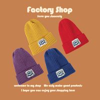Korean Fashion Solid Color Knitted Hat main image 5