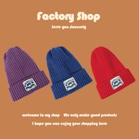 Korean Fashion Solid Color Knitted Hat main image 4