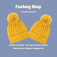 Korean Fashion Knitted Solid Color Casual Hat main image 1