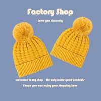 Korean Fashion Knitted Solid Color Casual Hat main image 3