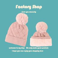 Korean Fashion Solid Color Knitted Hat main image 5