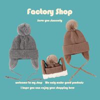 Korean Fashion Warm Woolen Solid Color Knitted Hat main image 5