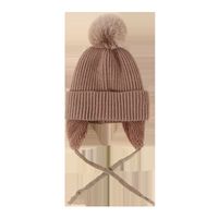 Korean Fashion Warm Woolen Solid Color Knitted Hat main image 6