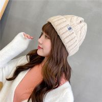 Korean Woolen Cotton All-match Warm Knitted Hat main image 1
