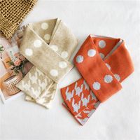 Korean Double-sided Warm Knitted Wool Scarf main image 5