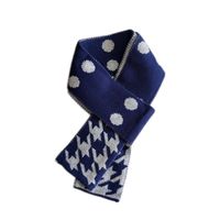 Korean Double-sided Warm Knitted Wool Scarf main image 6