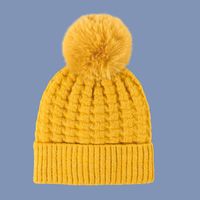 Korean Fashion Knitted Solid Color Casual Hat sku image 1