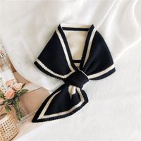 New Korean Double-sided Warm Knitted Wool Scarf sku image 6