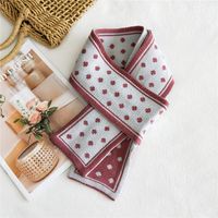 Korean Double-sided Warm Knitted Wool Scarf sku image 4