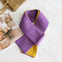 Korean Double-sided Warm Knitted Wool Scarf sku image 26
