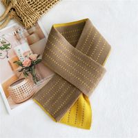 Korean Double-sided Warm Knitted Wool Scarf sku image 29