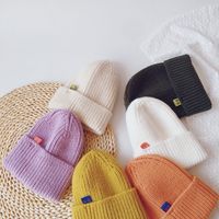 New Solid Color G Letter Mark Children's Knitted Hat main image 4