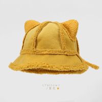 Warm Lamb Wool Cat Ears Fisherman Hat sku image 1