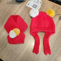 Winter Baby Knitted Ball Wool Hat Children's Ear Cap sku image 6