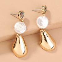 Natural Abalone Long Tassel Pearl Exaggerated Earrings main image 2