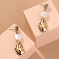 Natural Abalone Long Tassel Pearl Exaggerated Earrings main image 5