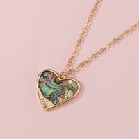 Fashion Love Natural Colorful Abalone Shell Necklace main image 1