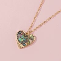 Fashion Love Natural Colorful Abalone Shell Necklace main image 2