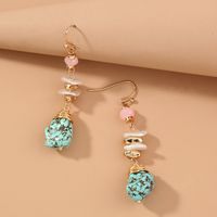 Boucles D&#39;oreilles Longues Turquoise main image 5