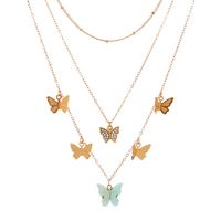 Hot Selling Multi-layer Butterfly Necklace main image 6