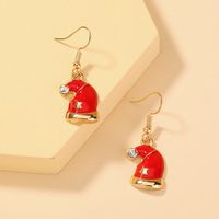 Cute Red Christmas Hat Earrings main image 5