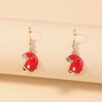 Cute Red Christmas Hat Earrings main image 6