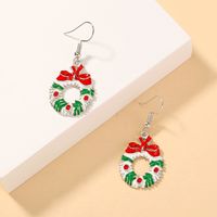 Christmas Bow Long Earrings main image 1