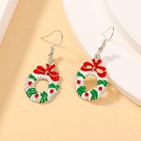 Christmas Bow Long Earrings main image 4