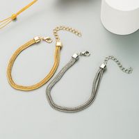 New Fashion Hollow Double-layer Chain Bracelet main image 4