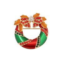 Christmas  Diamond Retro  Creative  Bow  Brooch main image 2