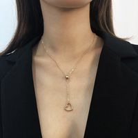 Einfache Liebesanhänger Halskette main image 2