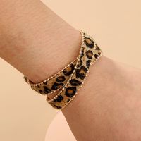 Leopard Print Plush Fashion Bracelet sku image 1