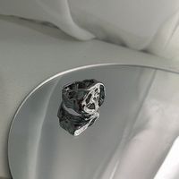 Korea's New Fashion Metal Geometric Lava Ring sku image 2