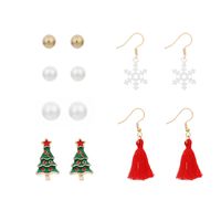 New  Cute Cartoon Christmas Earrings Set sku image 5