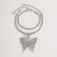 Bracelet De Cheville Papillon Multicouche Diamant sku image 3