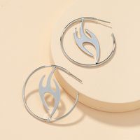 Metal Flame Earrings sku image 2