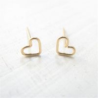 Fashion Heart Plating Alloy No Inlaid Earrings Ear Studs main image 6